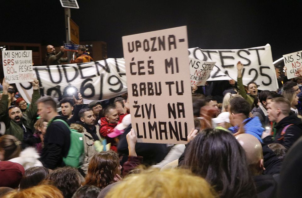 docek studenata u Novom Sadu