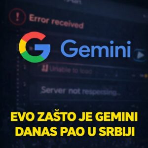 Evo zašto je Gemini danas pao u Srbiji – masovni problemi sa aplikacijom