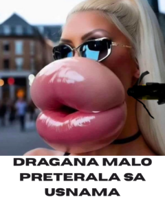 Dragana je malo preterala s usnama