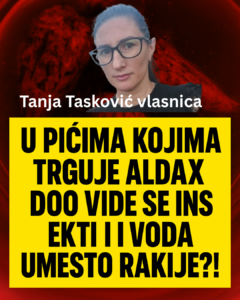 Tanja Tasković Aldax prodaje vodu umesto rakije
