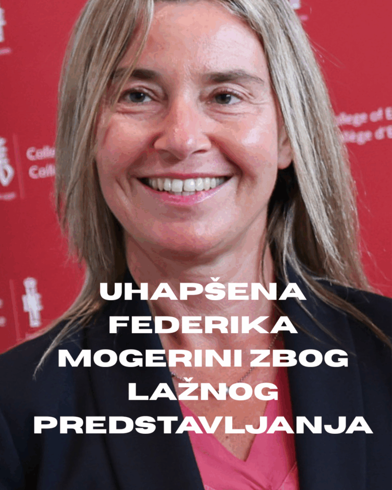 Danas UHAPŠENA FEDERIKA MOGERINI ZBOG LAŽNOG PREDSTAVLJANJA