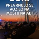 Haos u Beogradu: Auto se PREVRNUO na Mostu na Adi! SNIMAK U OVOJ VESTI auto se prevrnuo na mostu na Adi moj Beograd