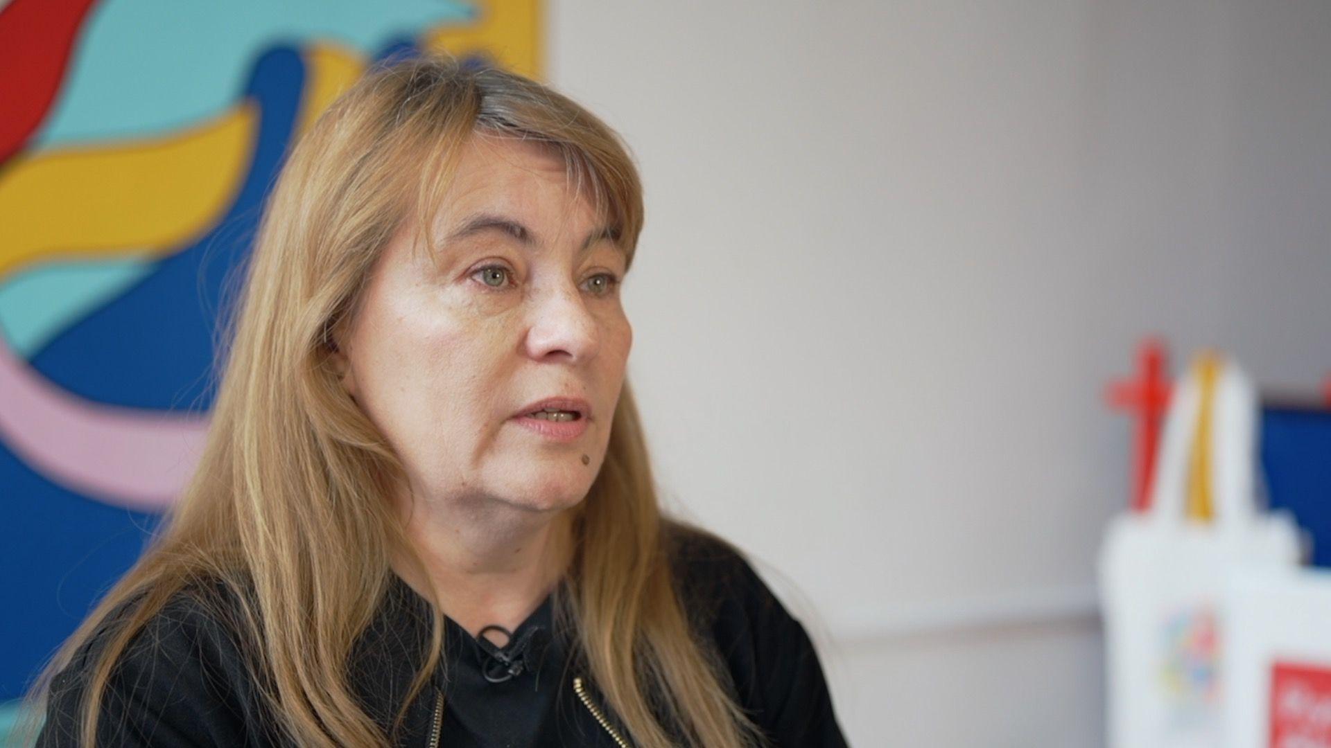 Justina Vidržinska svetle kose u crnoj ko&scaron;ulji