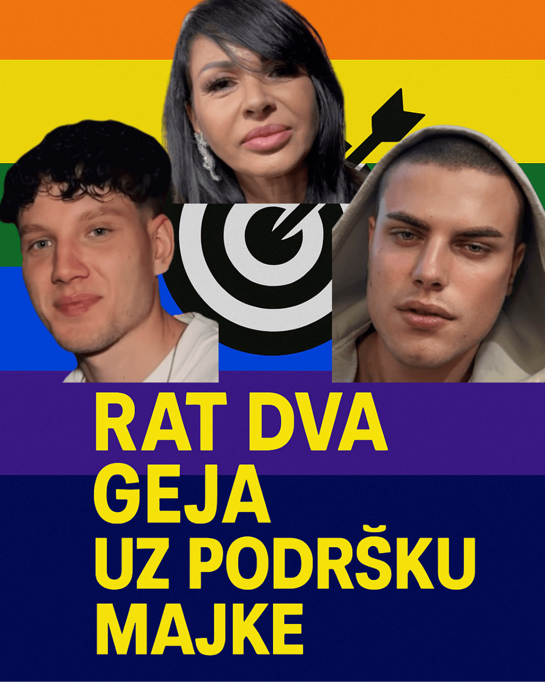 Rat dva geja uz podršku majke Pavle Petković i Aldin Šehović, Tina Ivanović