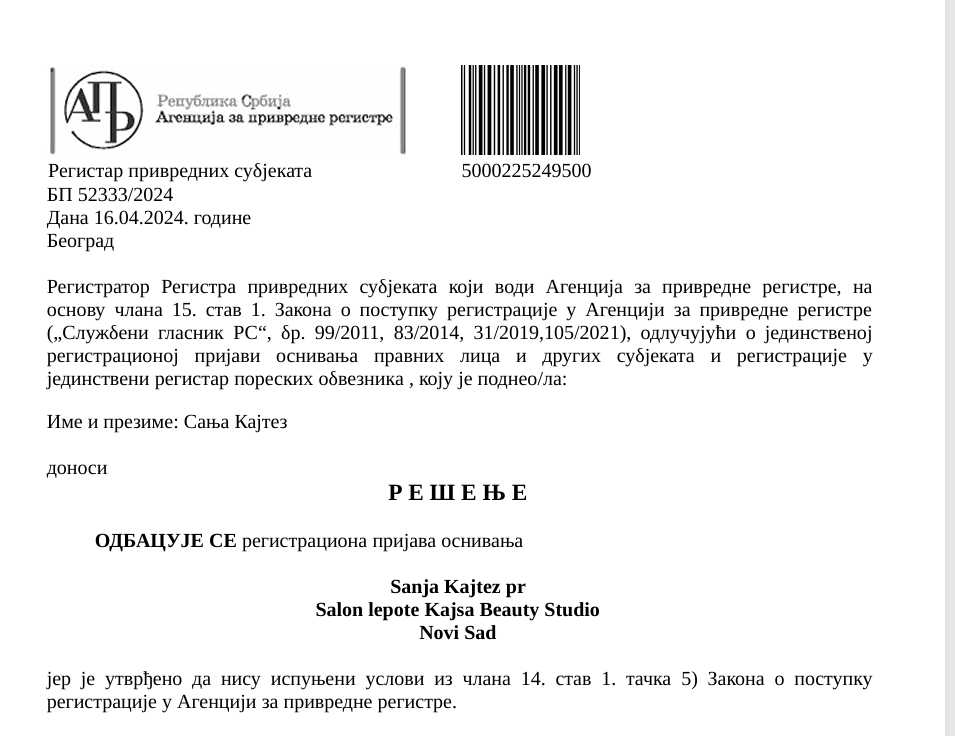 Otkrivena još jedna lažna doktorka. Dr Sanja Kajtez