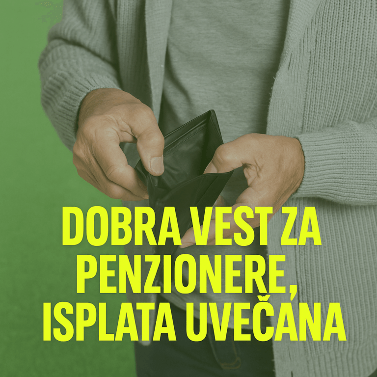 Dobra vest za penzionere isplata uvećana evo od kojeg datuma i koja je suma