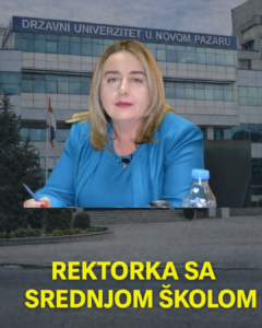 Rektorka sa srednjom školom Zana Dolićanin