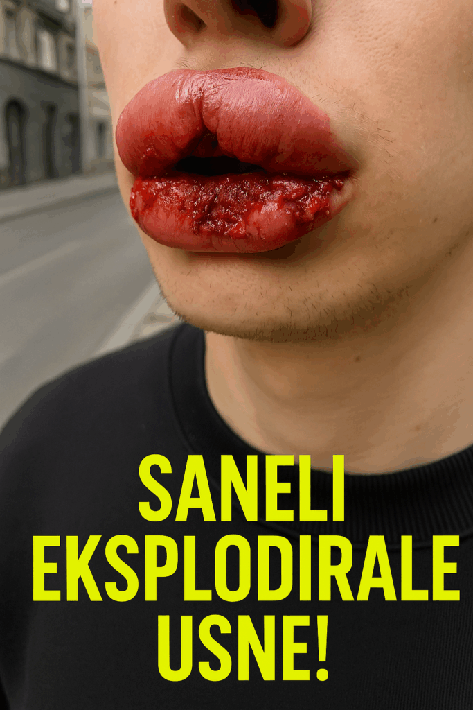 saneli eksplodirale usne zbog hijalurona