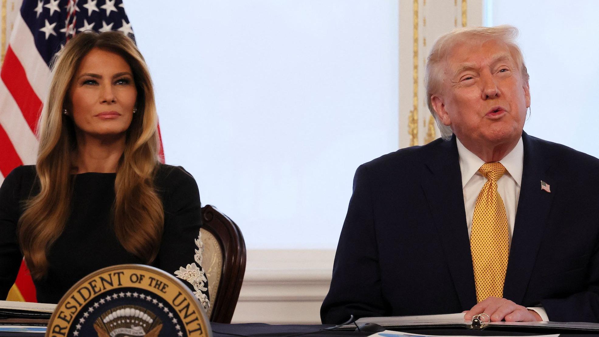 Melanija Tramp, prva dama Sjedinjenih Država i njen suprug Donald, predsednik SAD