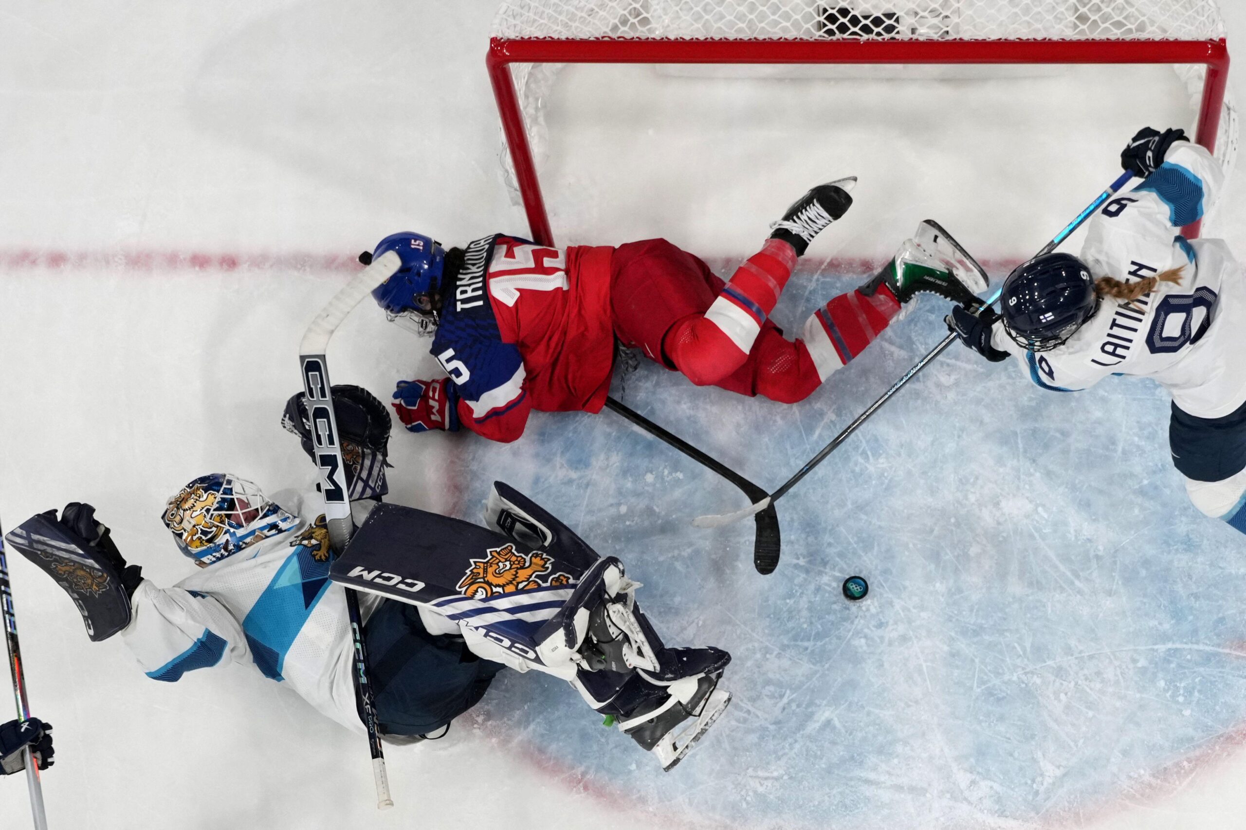 hokej na ledu, hokeja&scaron;ka utakmica Finske i Če&scaron;ke na Zimskim olimpijskim igrama u Italiji