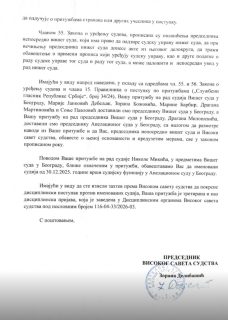 Visoki savet sudstva pokrenuo disciplinski postupak protiv sudija koji su pritvorili veterane pred Vidovdanski protest 3