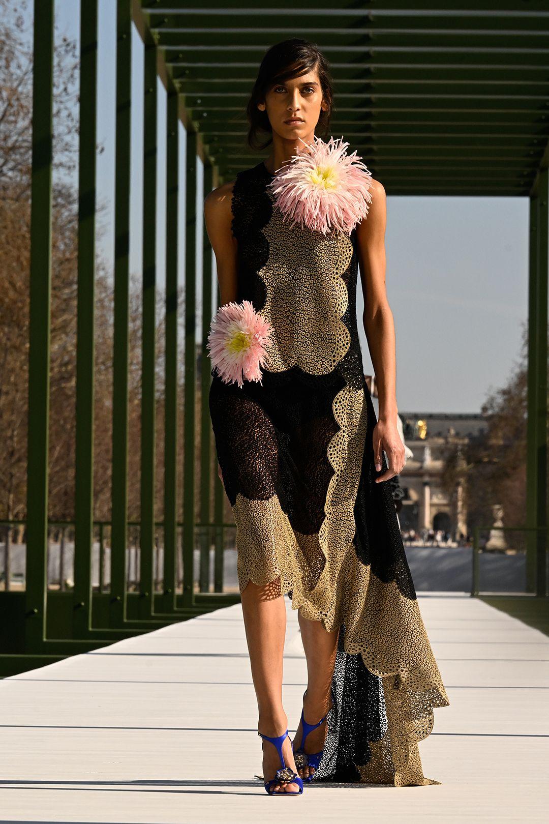 Model on the runway at the Dior fashion show as part of Paris Fashion Week Fall 2026 on March 1, 2026 in Paris, France.